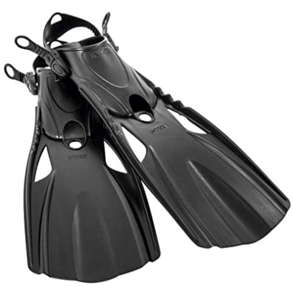 Set de Buceo Intex Mascara Buceo + Tubo Snorkel + Aletas Wave Rider Sport-1