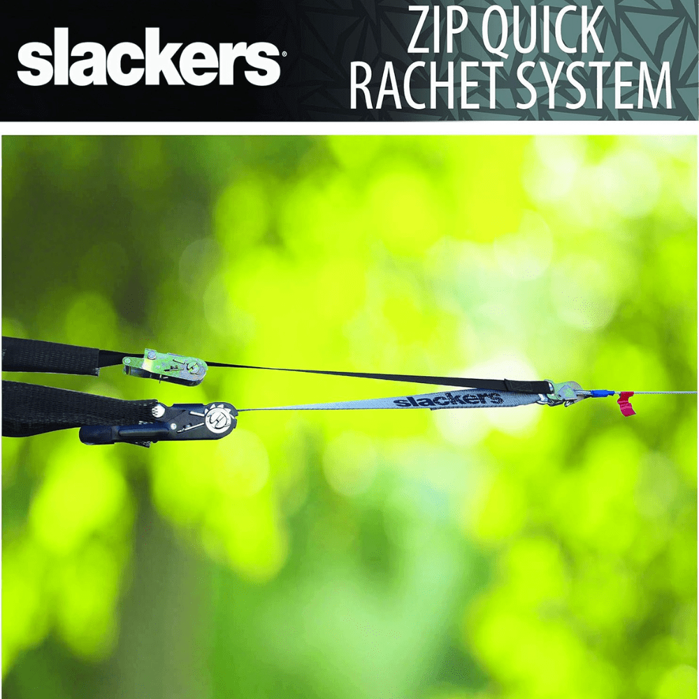 Kit Tirolesa 30,5 m con Freno Slackers Riderz Zipline 100 Ft. w/ Spring Brake-7