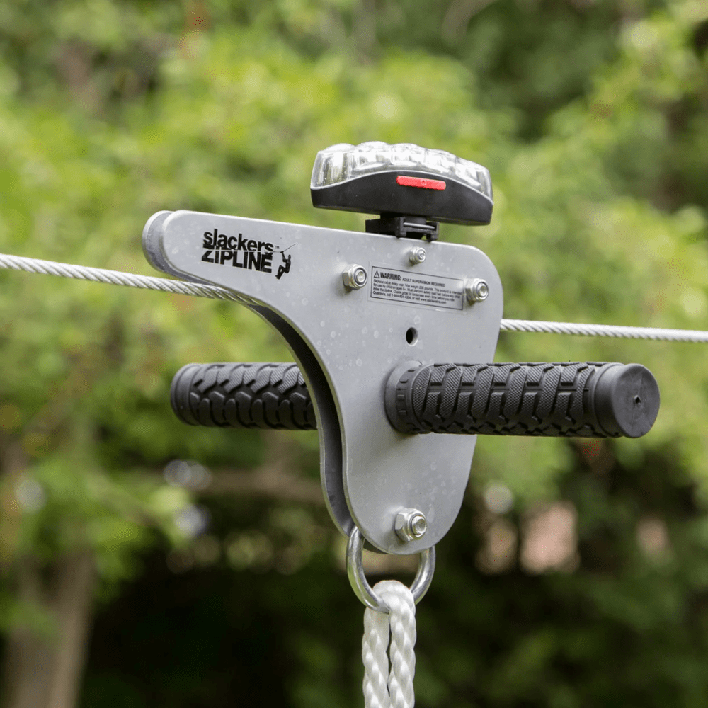 Kit Tirolesa 30,5 m con Freno Slackers Riderz Zipline 100 Ft. w/ Spring Brake-8