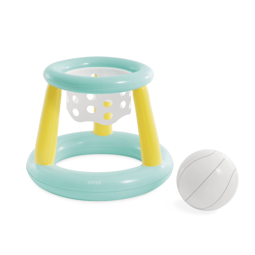 Juego Piscina Inflable Intex Aro de Basketball Mega Floating Hoops + Pelota Inflable-2