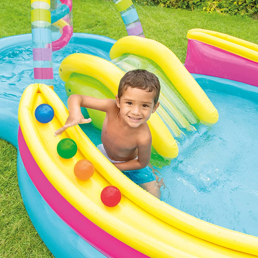 Centro de Actividad Inflable Intex Arcoíris Rainbow Funnel-5