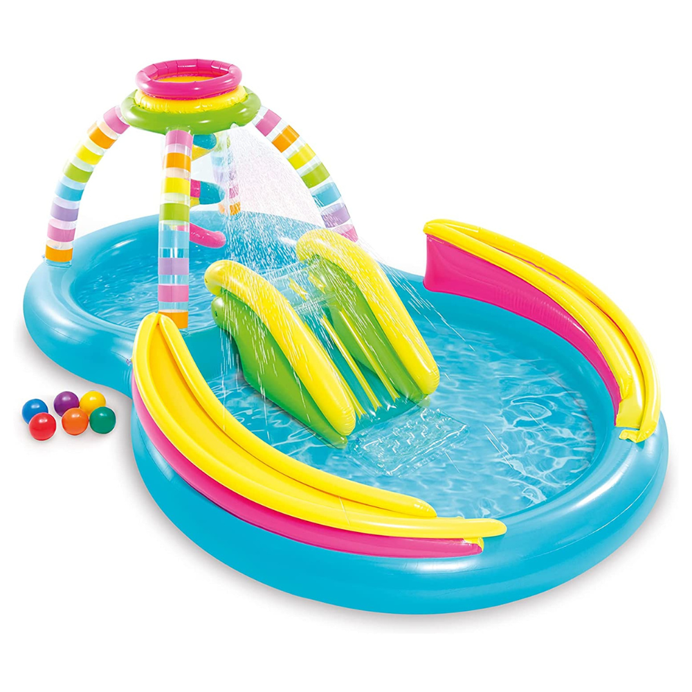 Centro de Actividad Inflable Intex Arcoíris Rainbow Funnel-0