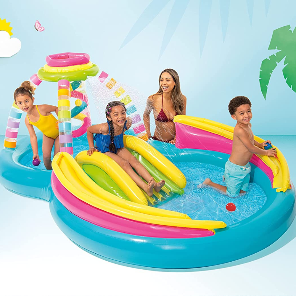 Centro de Actividad Inflable Intex Arcoíris Rainbow Funnel-7