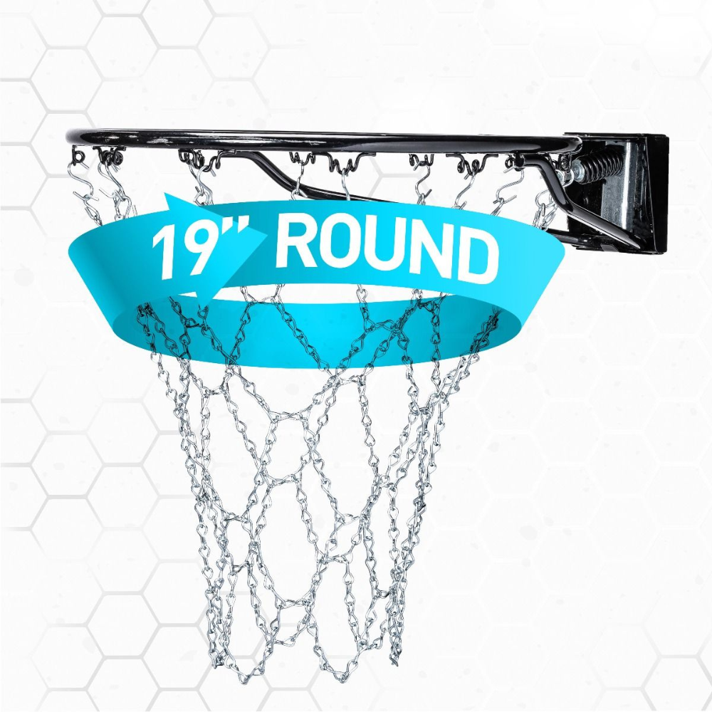 Red Basketball de Metal Franklin Sports Hoop Chain 12 Loop Basketball Net-5