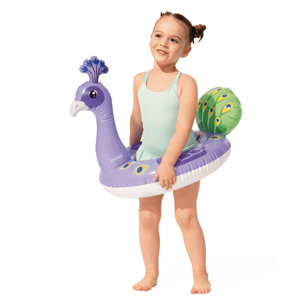 Flotador Inflable Redondo Intex Pavo Real 56 Cm Big Animal Ring-3