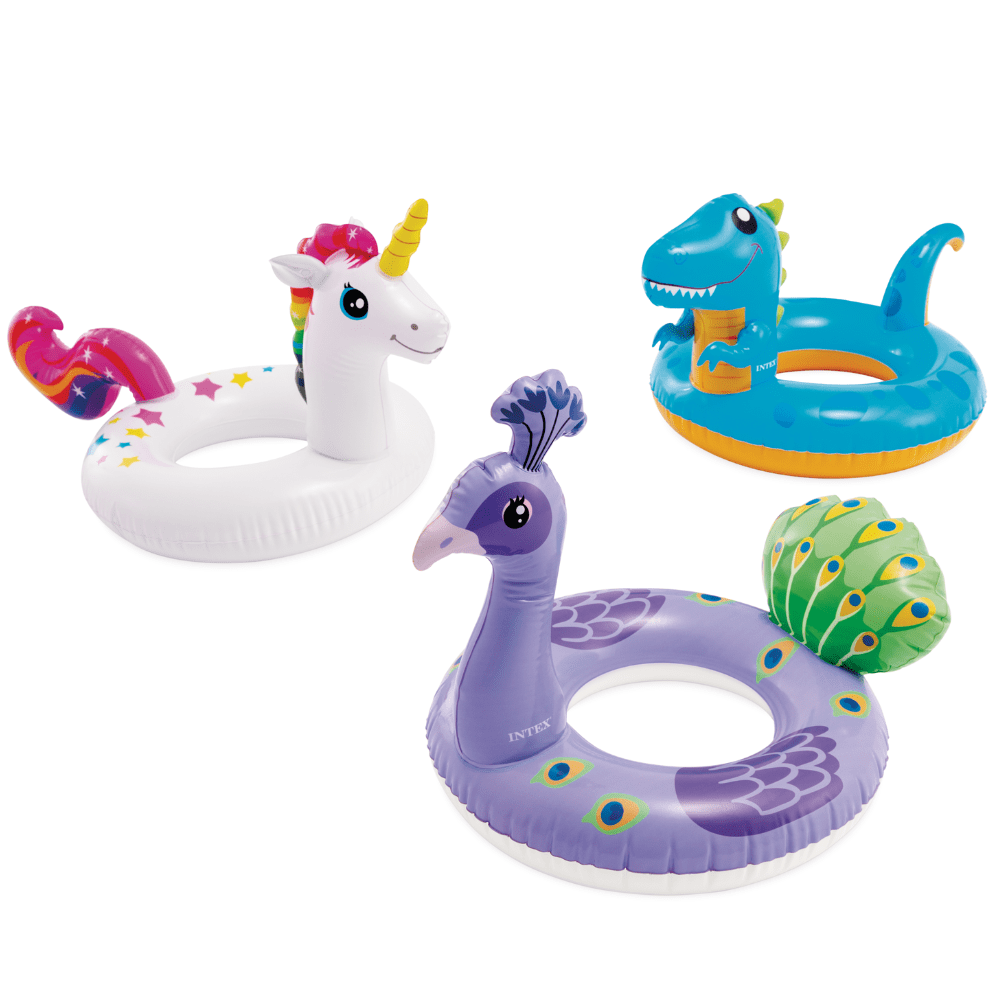 Flotador Inflable Redondo Intex Pavo Real 56 Cm Big Animal Ring-5
