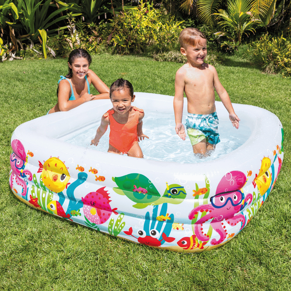 Piscina Inflable Intex Acuario 159x159x50cm-1
