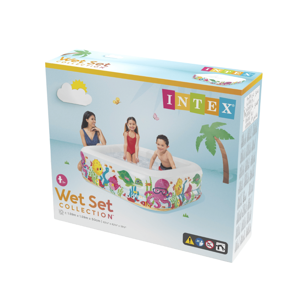 Piscina Inflable Intex Acuario 159x159x50cm-4