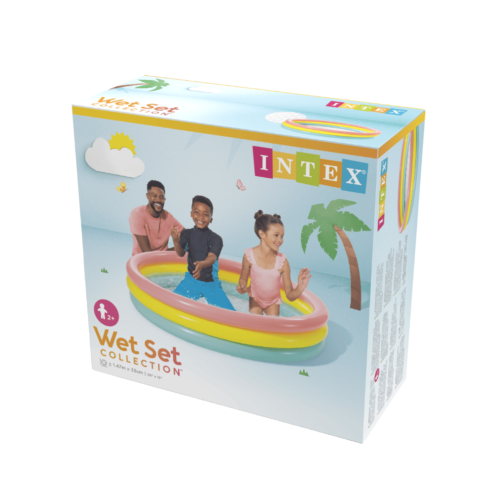 Piscina Bebé Inflable Sunset Glow 147x33 Cm-4