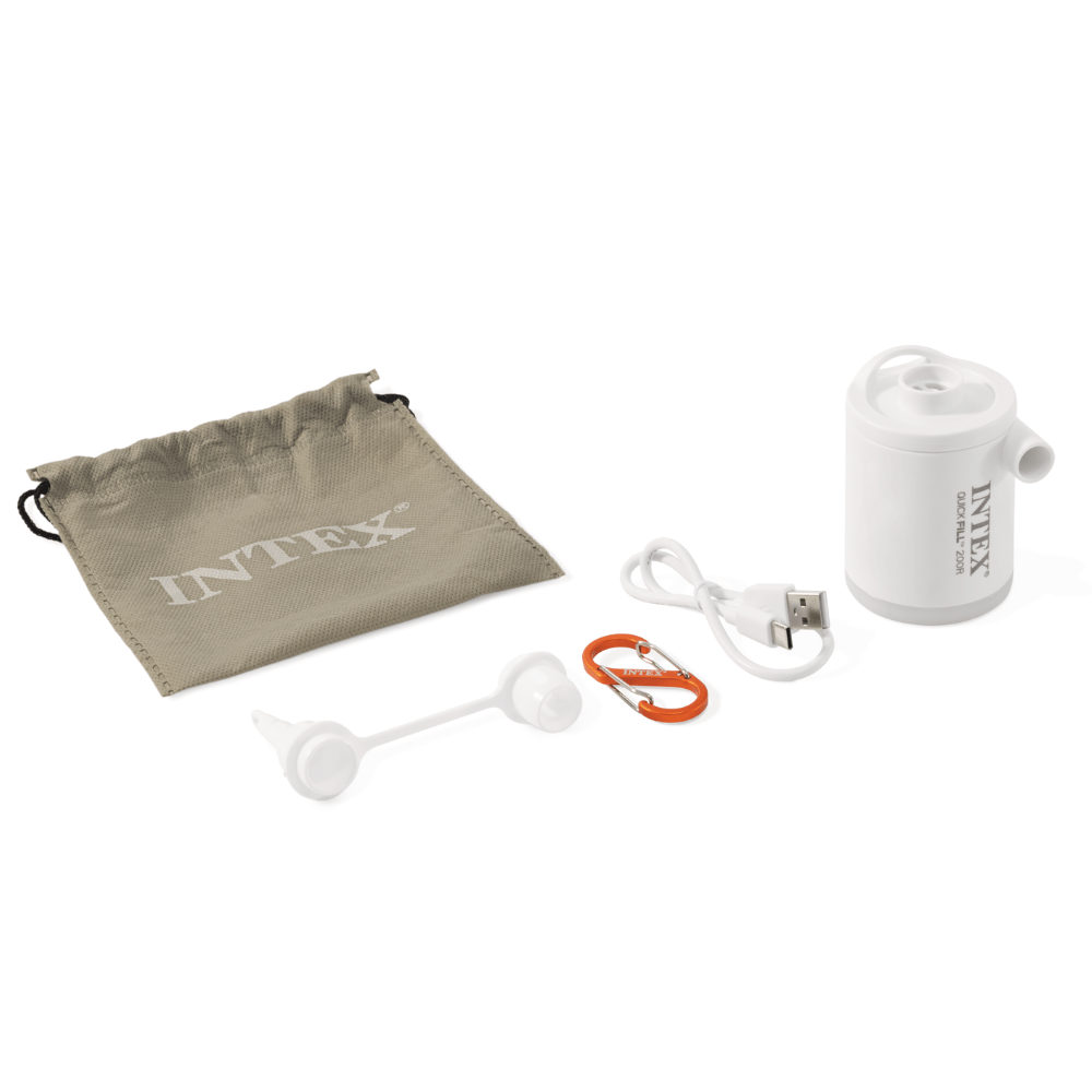 inflador Eléctrico Recargable con Linterna Intex USB QuickFill 200R Tiny  200 Lts/Min-6