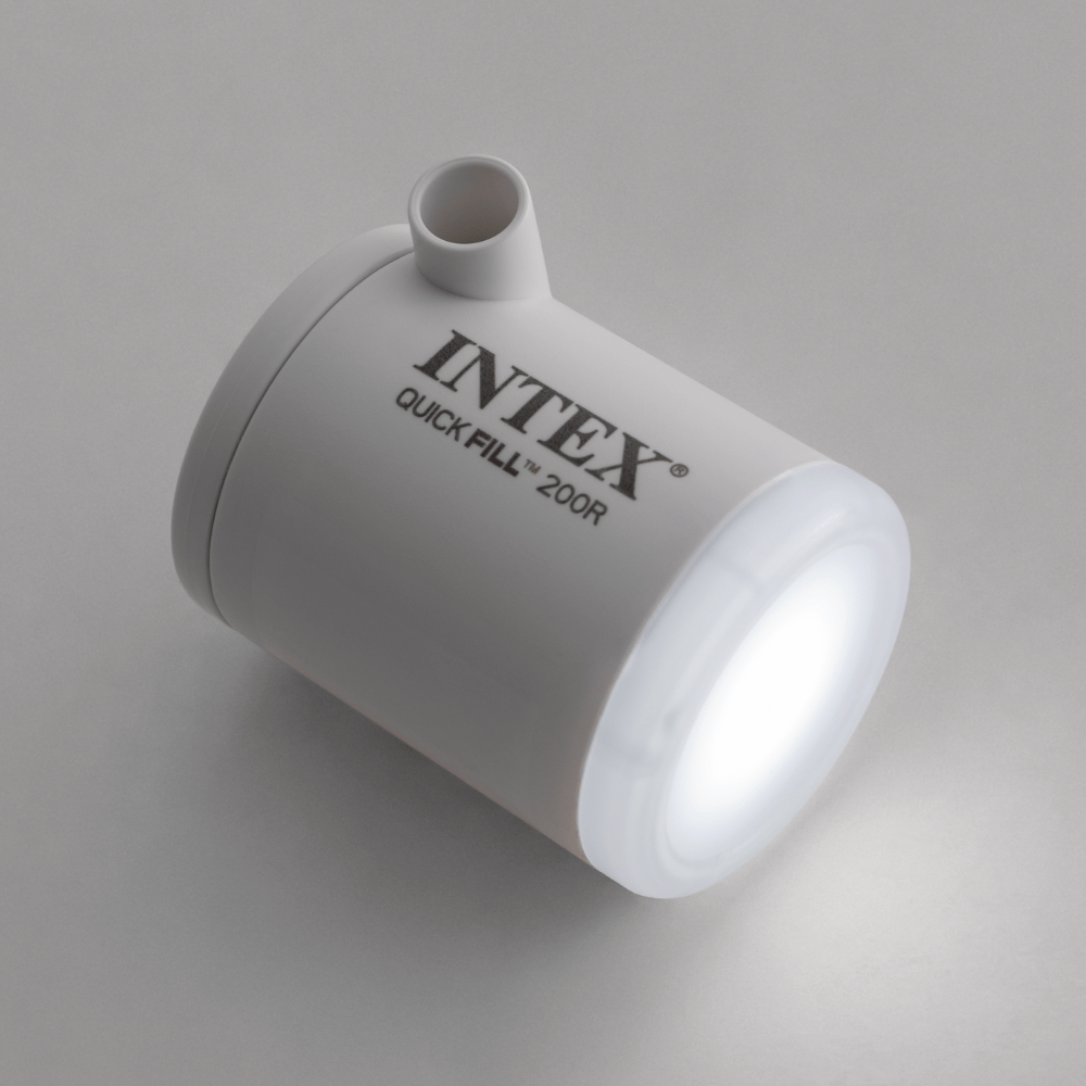 inflador Eléctrico Recargable con Linterna Intex USB QuickFill 200R Tiny  200 Lts/Min-7