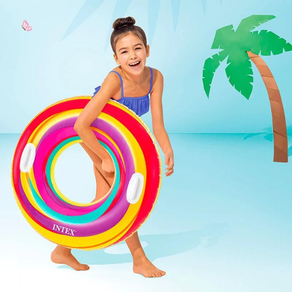 Flotador Inflable Redondo Intex con Sujetadores 91 Cm-2