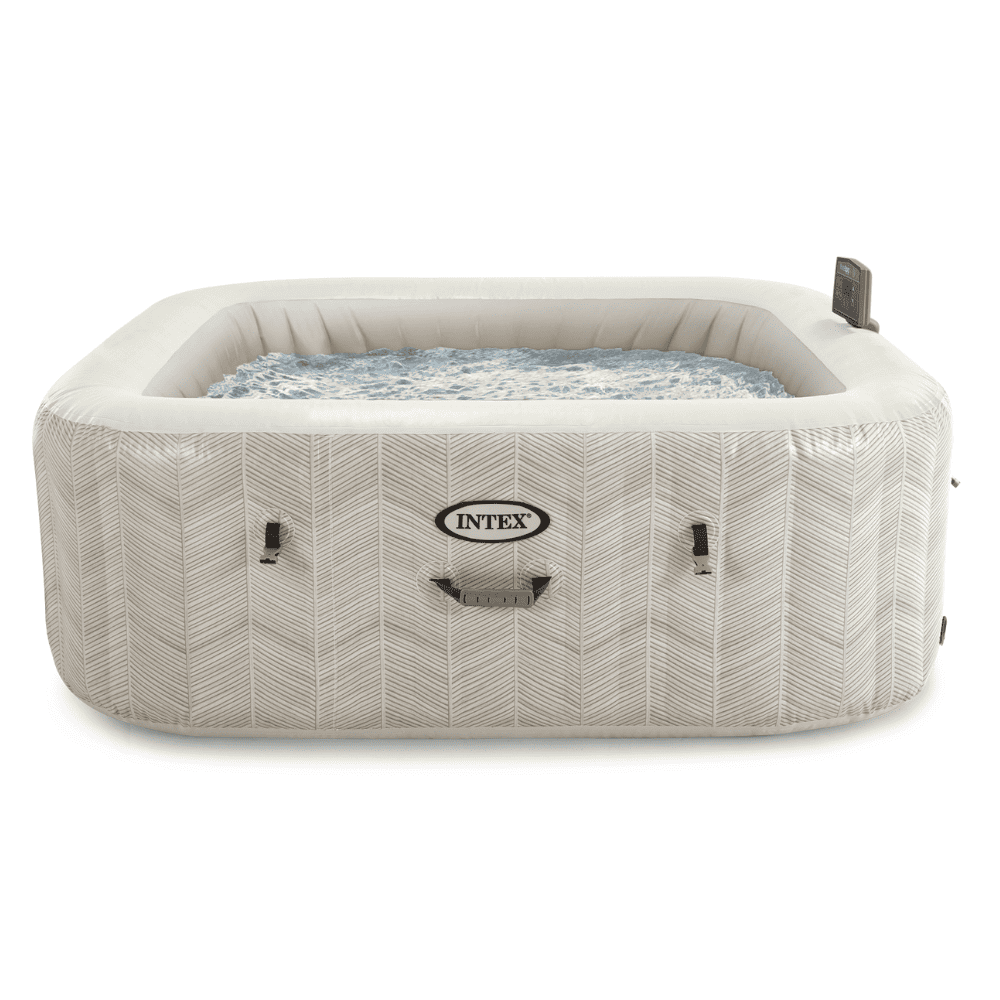 Spa Hot Tub Inflable Intex Chevron Deluxe Square Bubble Spa 6 Personas-3