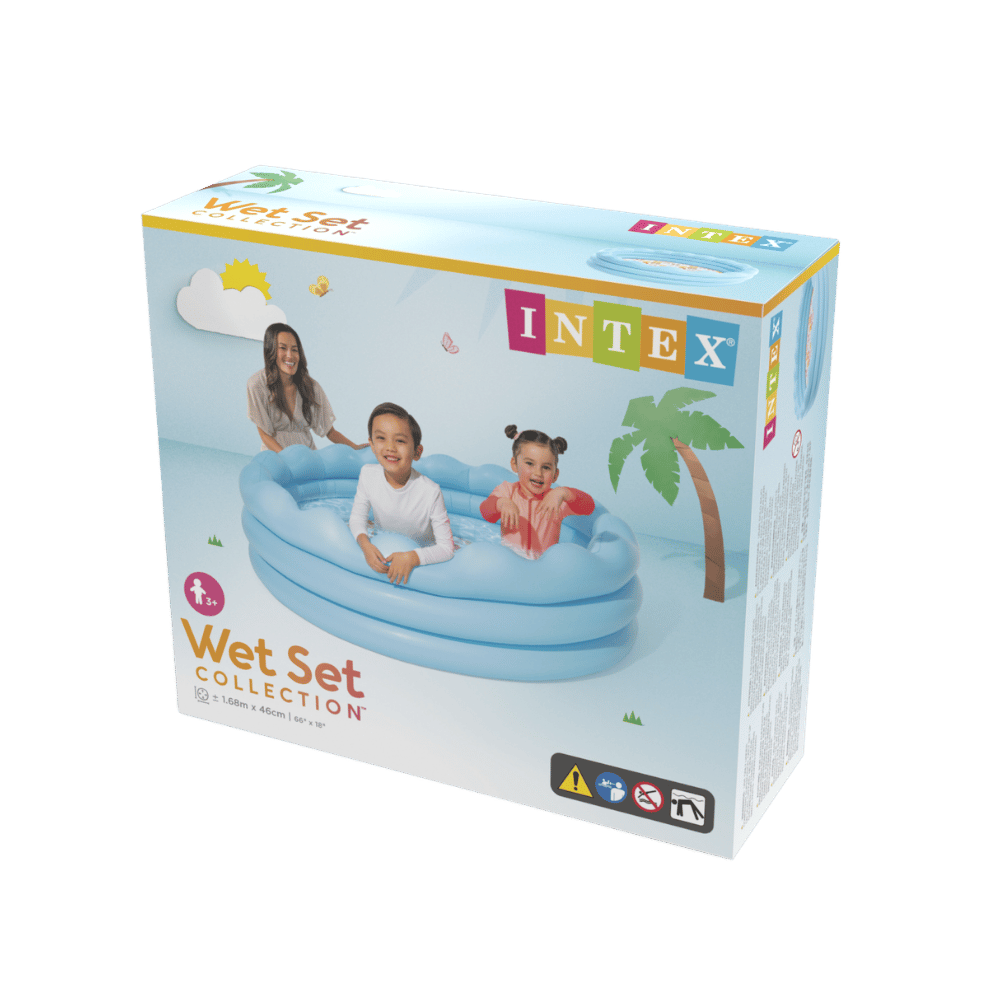 Piscina Inflable Intex Wavy Edge 168x46 cm-7