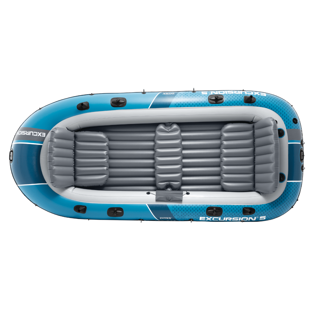 Bote Inflable Intex Excursion 5 Set Capacidad 600 Kg + Remos + Inflador-2
