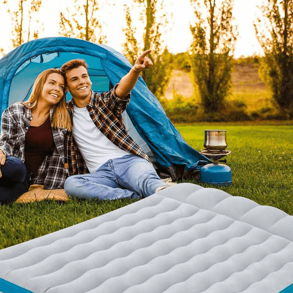 Colchón Inflable Para Acampar Intex  127x193x17 Cm Camping Mat-5