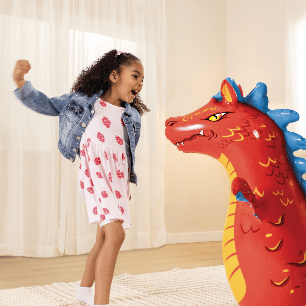 Dragon Porfiado Inflable Intex 3-D Bop Bags-3