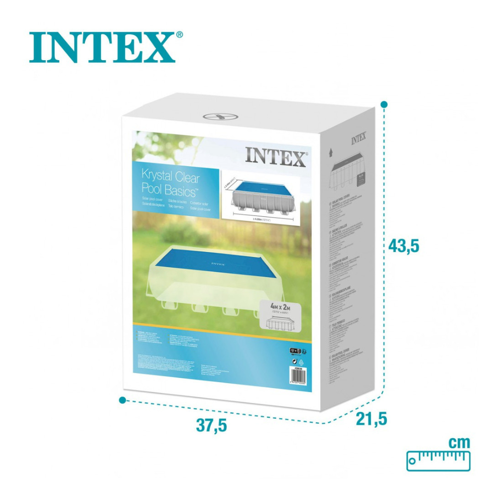 Cobertor Solar Piscina Intex Rectangular 400 x 200 Cm-4