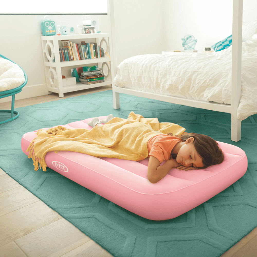 Colchón Inflable Intex 1 Plaza Niño 88x157x18 Cm Cozy Kidz Rosado-7