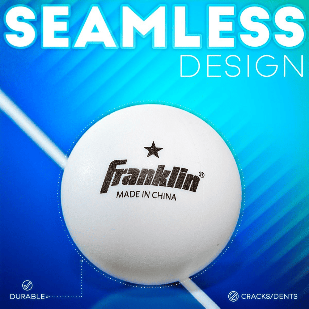 Pelotas de Tenis de Mesa Franklin Sports 40mm 1 Estrella Blanca Pack 12-1