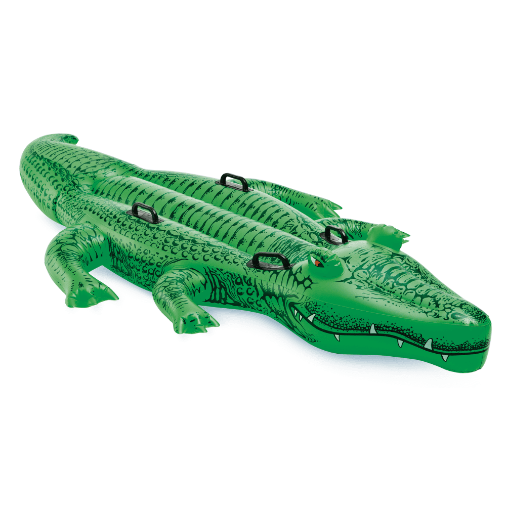 Flotador Inflable Diseño Intex Cocodrilo Grande 203x114 Cm Giant Gator-0