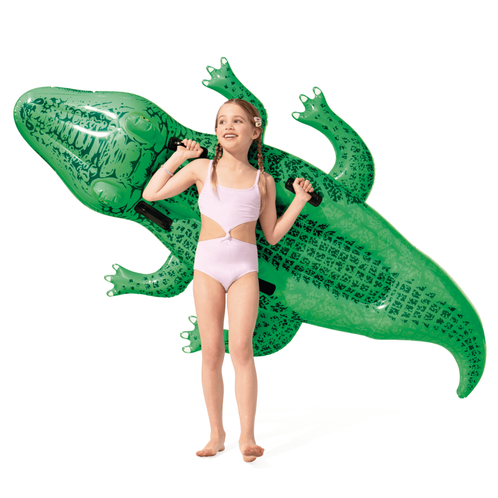 Flotador Inflable Diseño Intex Cocodrilo Grande 203x114 Cm Giant Gator-5