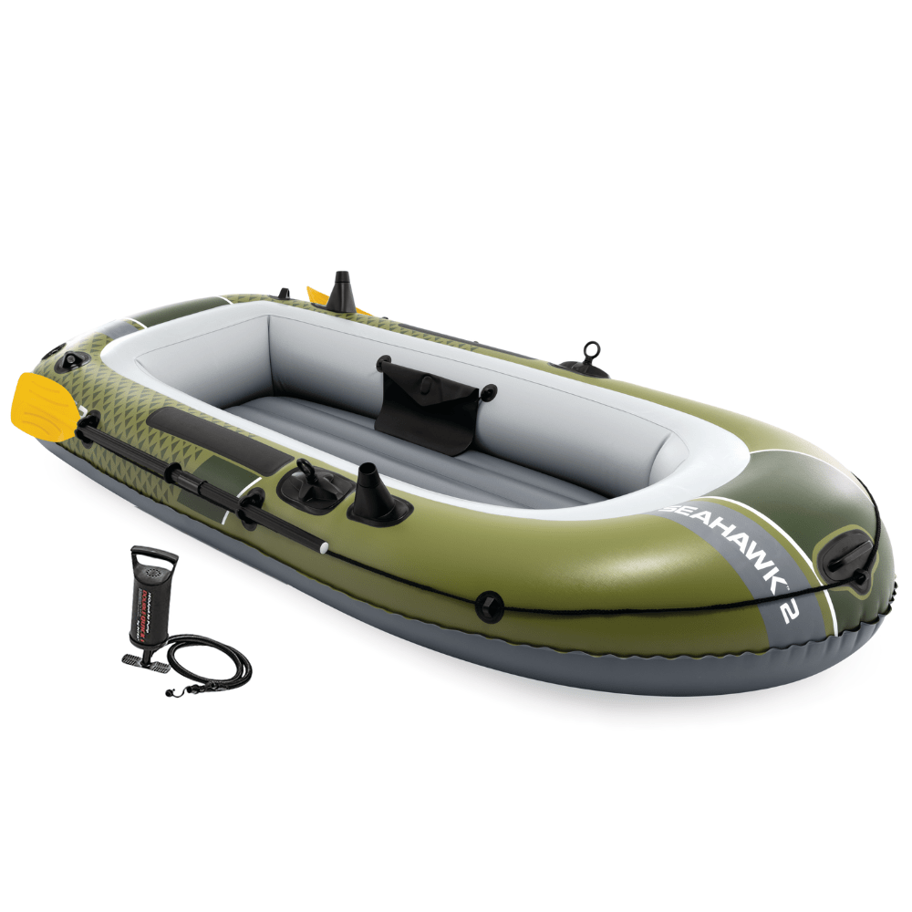 Bote Inflable Intex Seahawk 2 Set Capacidad 240 Kg + Remos + Inflador-0