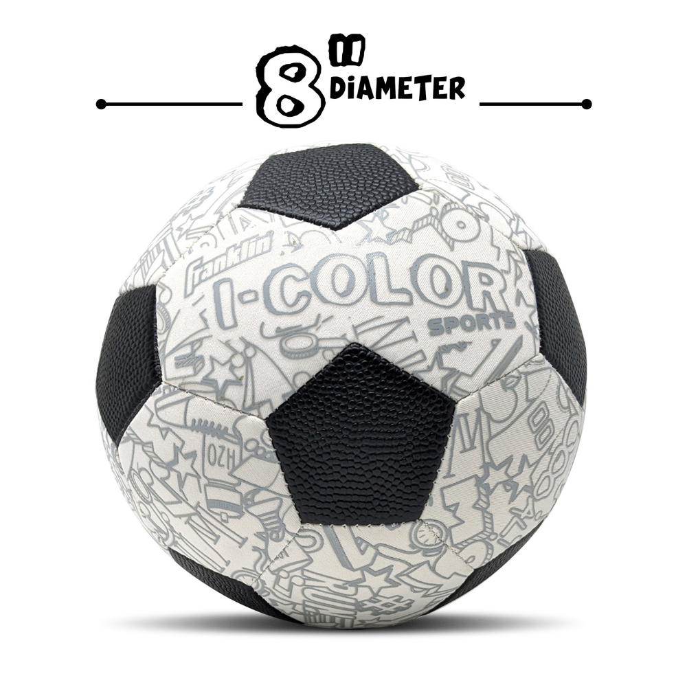 Balón Fútbol Pintable Franklin Sports Mini I-Color 10 Lápices-1