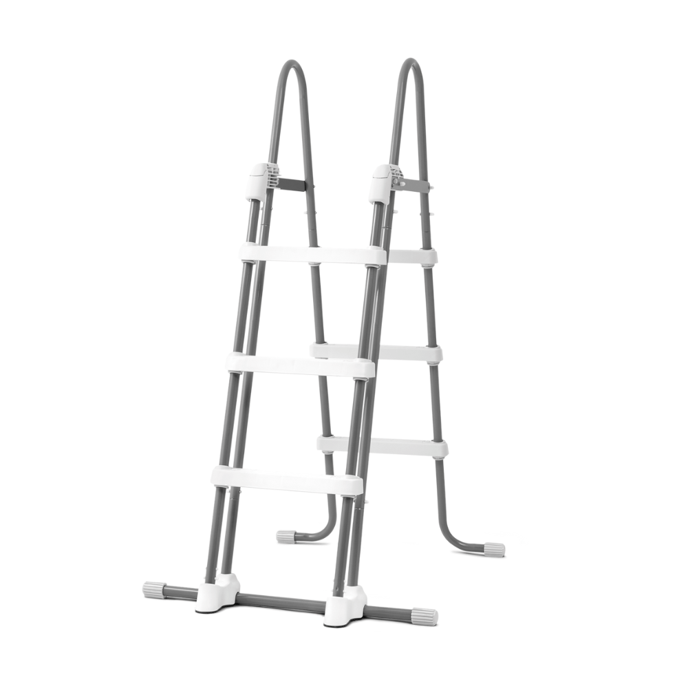 Piscina Estructural Intex Prisma Frame Clearview Set 400x200x122 Cm + Bomba + Escalera + Cobertor + Base-5