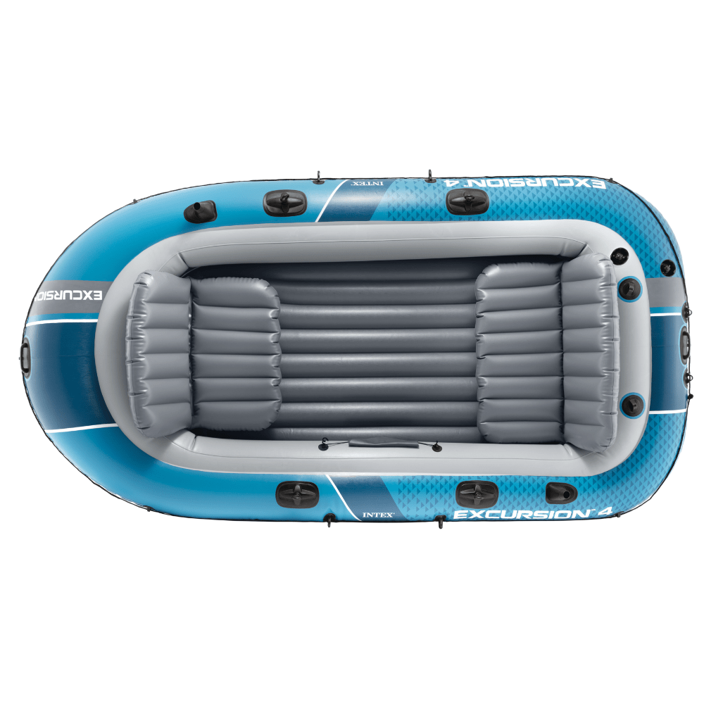 Bote Inflable Intex Excursion 4 Set Capacidad 500 Kg + Remos + Inflador-2