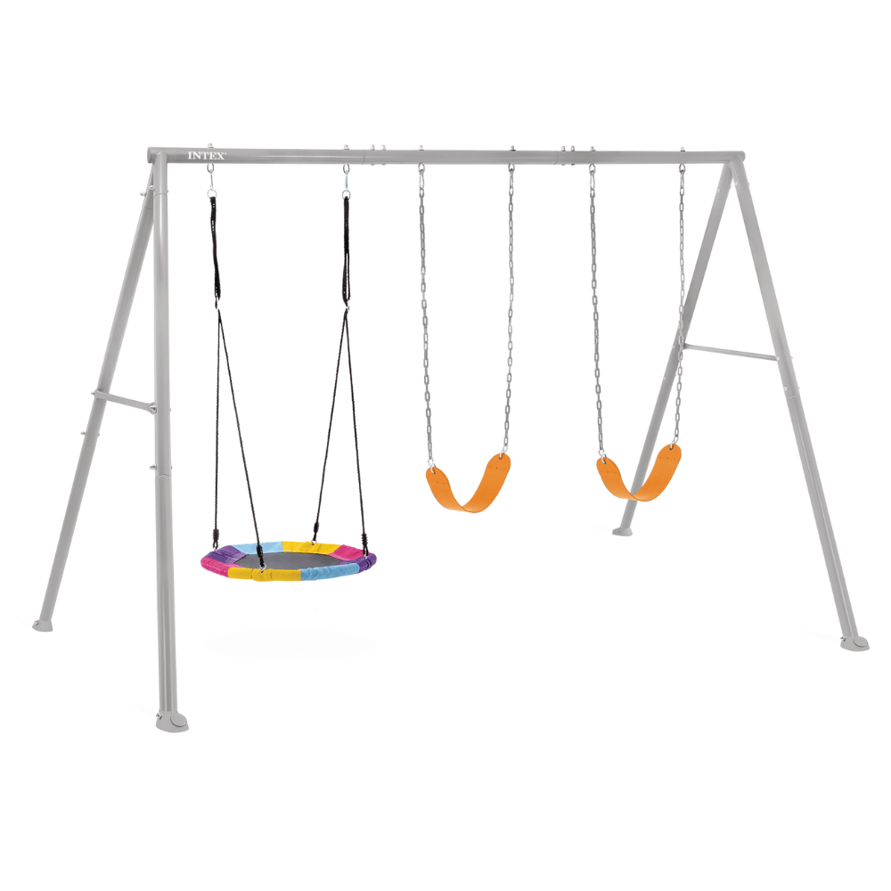 Set Columpio de 3 Accesorios Intex Three Feature Swing Set Gris Mod 2-0