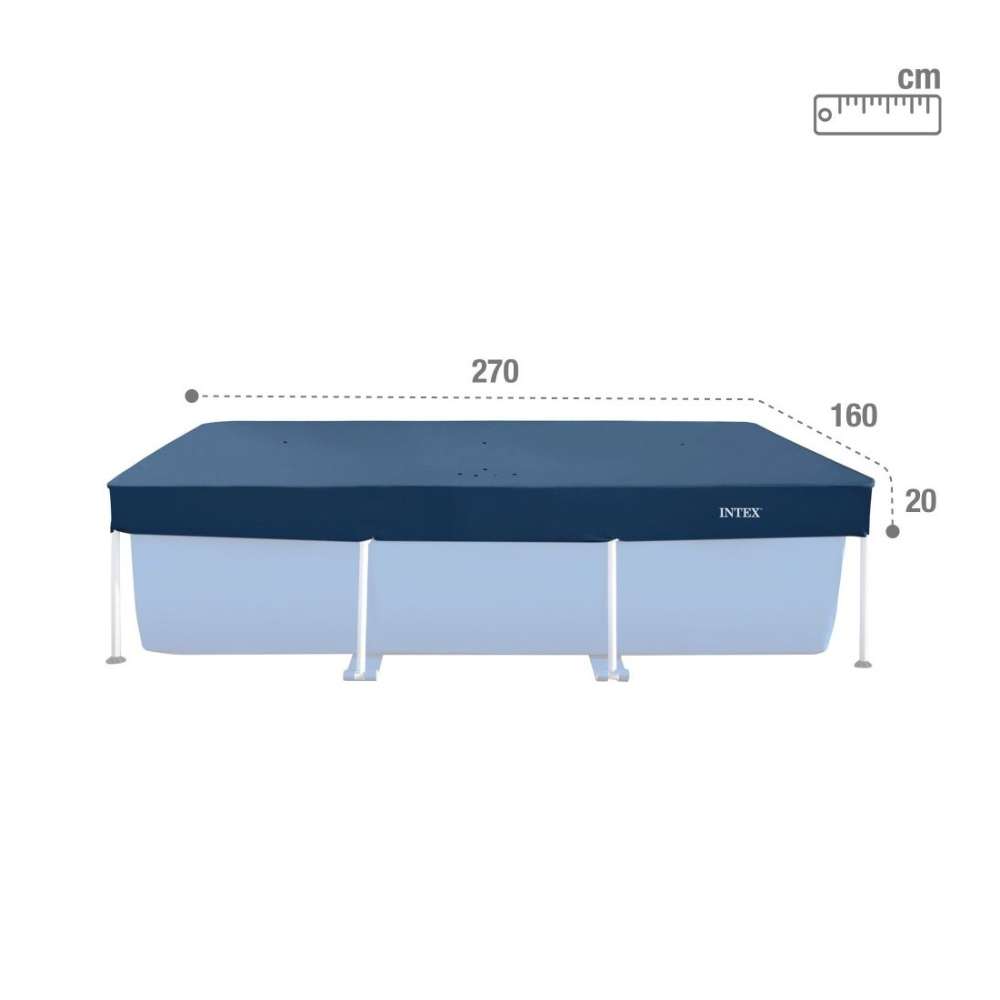 Cobertor Piscina Intex Rectangular 260 x 160 Cm-1