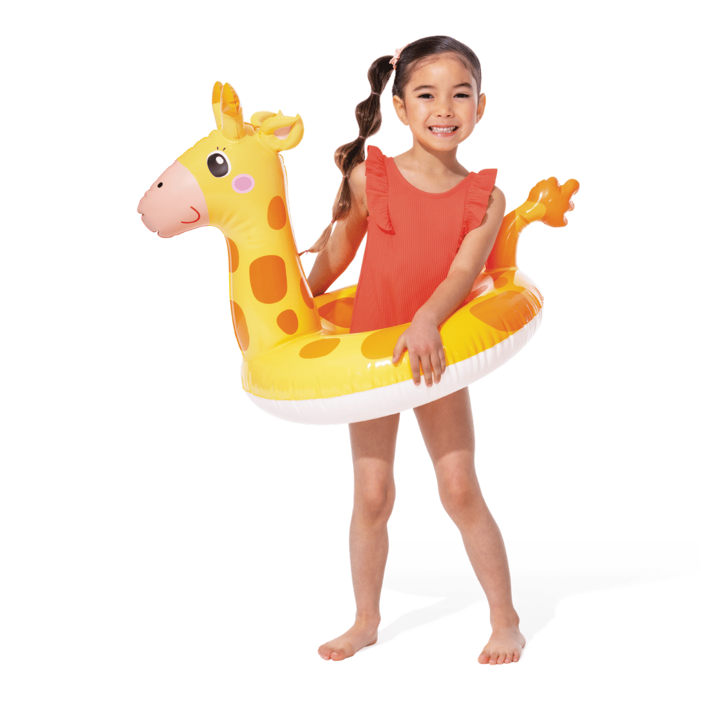 Flotador Inflable Redondo Intex Jirafa 58 cm Big Animal Ring-3