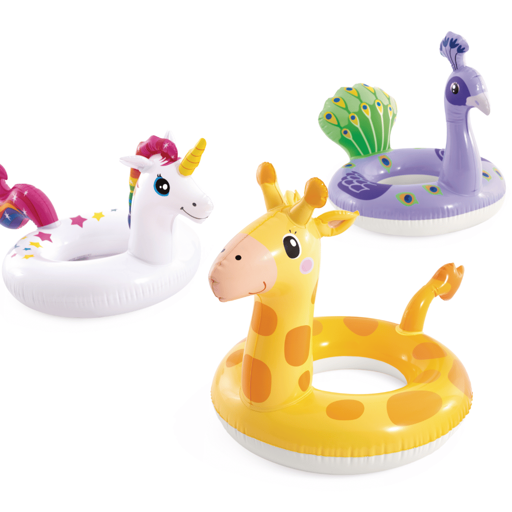 Flotador Inflable Redondo Intex Jirafa 58 cm Big Animal Ring-6