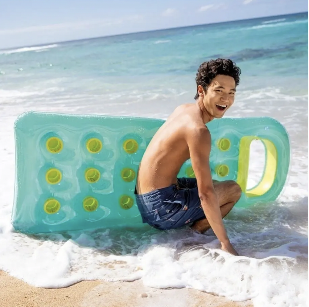 Flotador Inflable Mat Pocket Sun 188x71 Cm Verde-2
