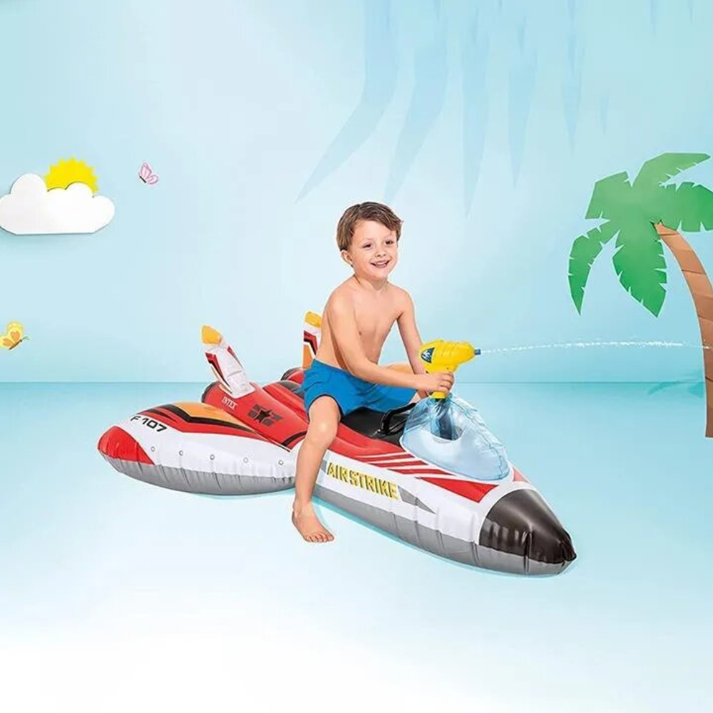 Flotador Inflable Diseño Intex Avion con Pistola de Agua-4