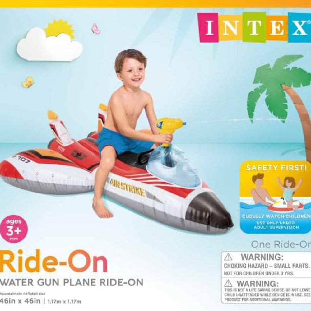 Flotador Inflable Diseño Intex Avion con Pistola de Agua-5