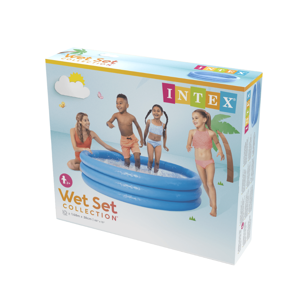 Piscina Bebé Inflable Intex Crystal Blue 168x38 Cm-2