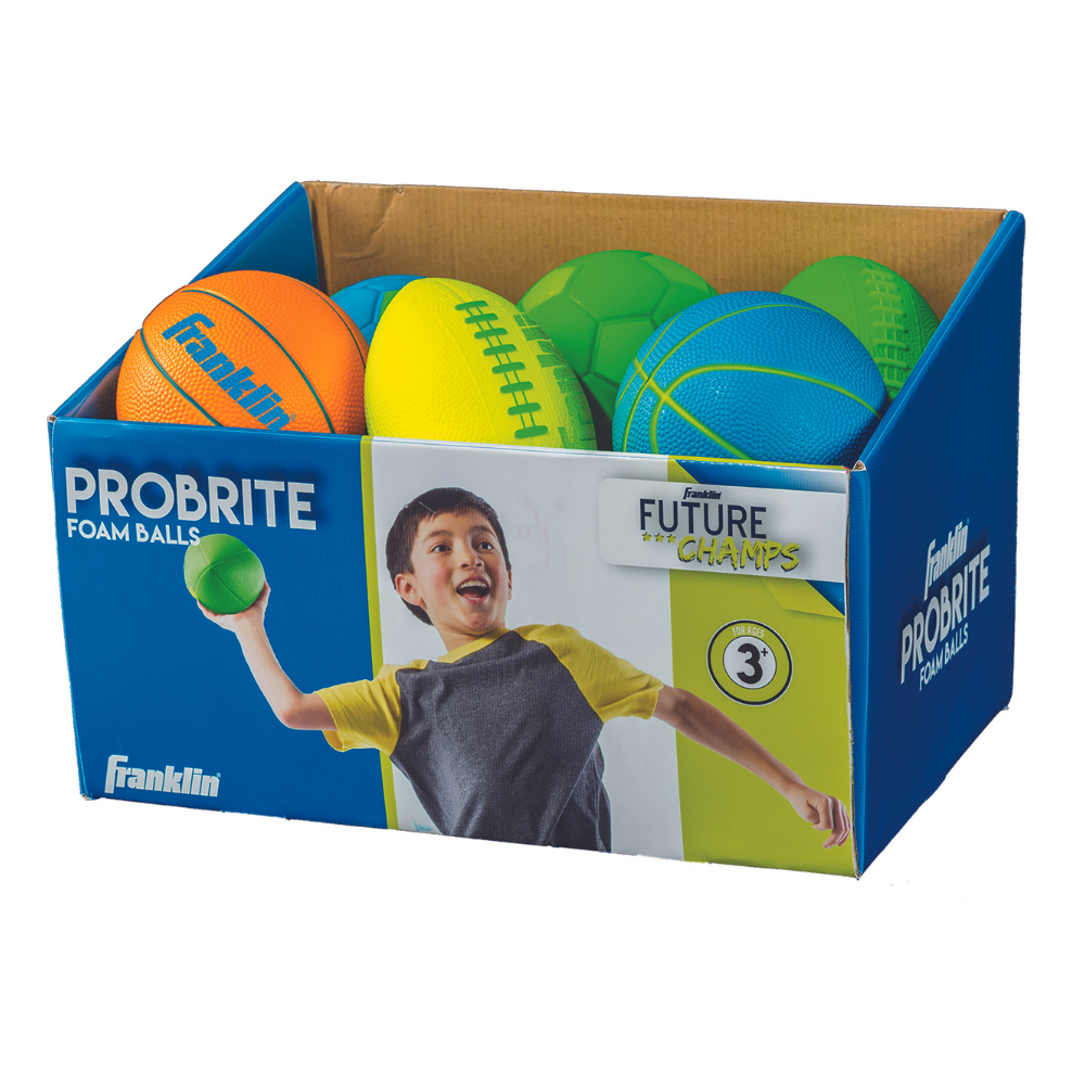Balón de Espuma Mini Fútbol Americano Naranja Franklin Sports Pro Brite-1