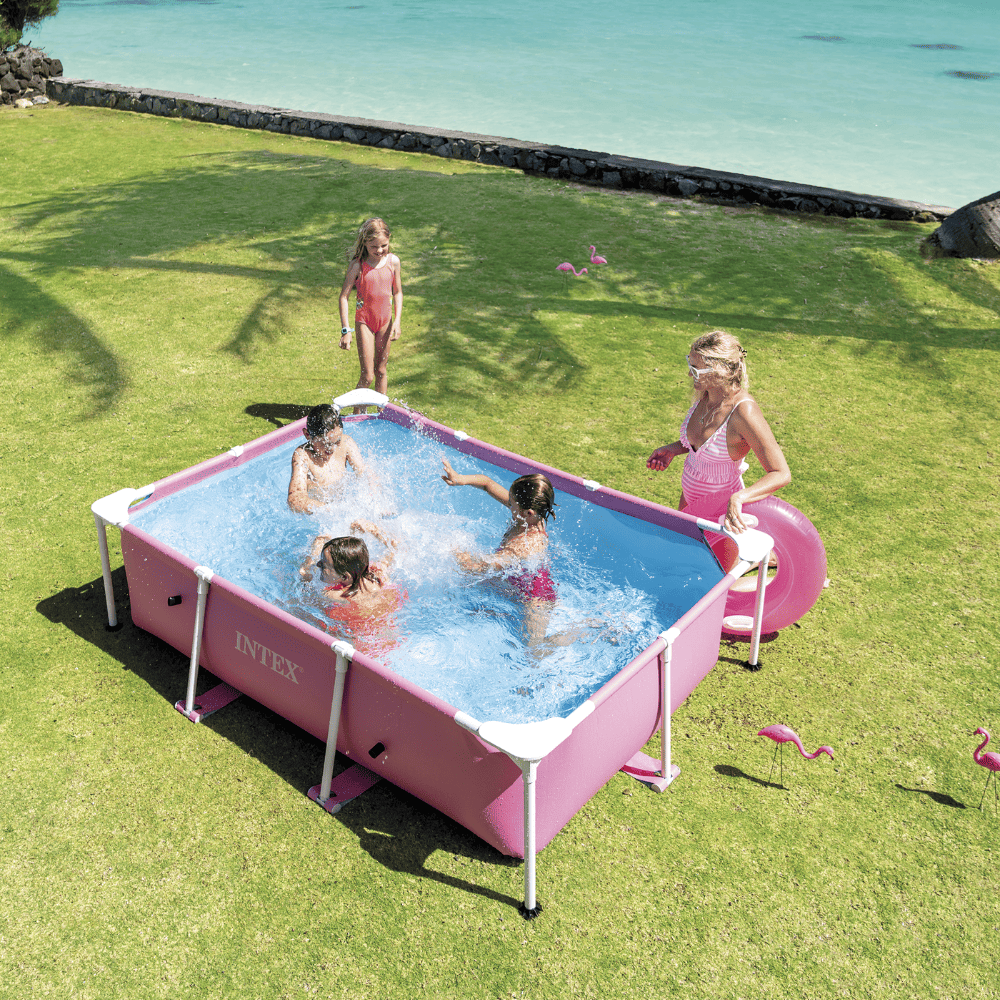 Piscina Estructural Intex Small Frame 220x150x60 Cm Pink-6
