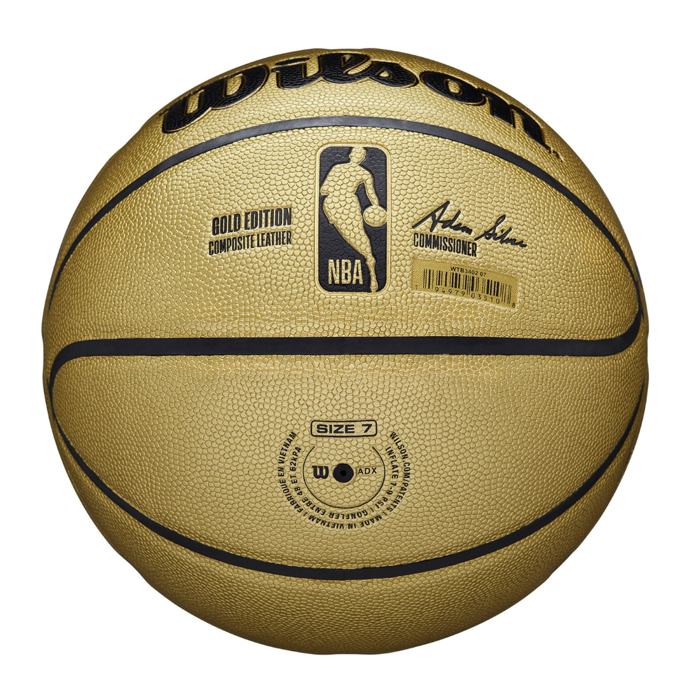 Balón Basketball Wilson NBA Commemorative Gold Edition Tamaño 7 Dorado-4