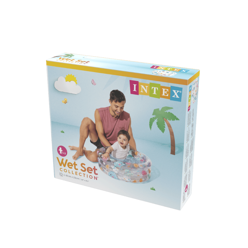 Piscina Infantil Inflable Intex Bajo el Mar 61x22 cm Little Sea Pals-9