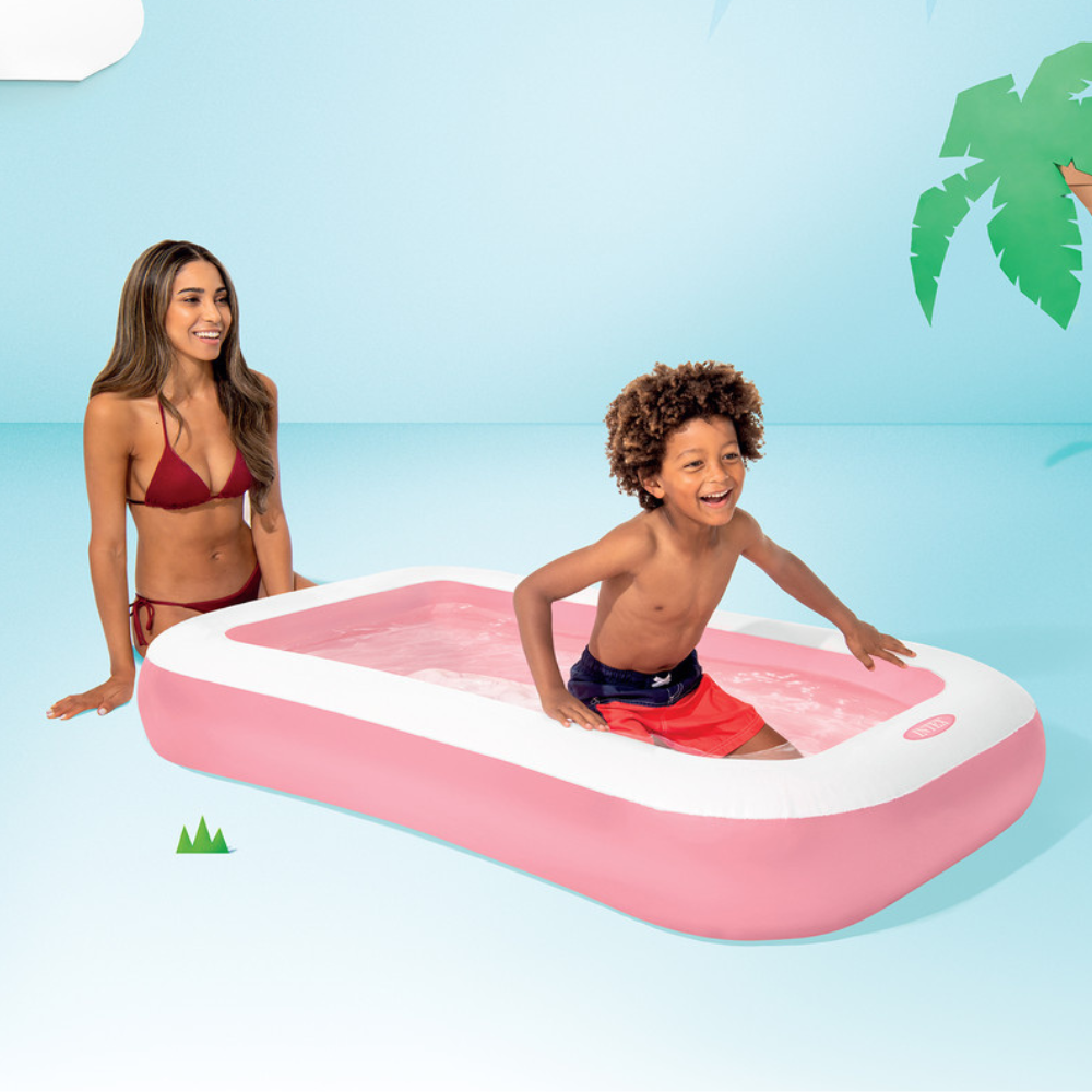 Piscina Bebé Inflable Intex Rectangular 166x100x25 Cm-4
