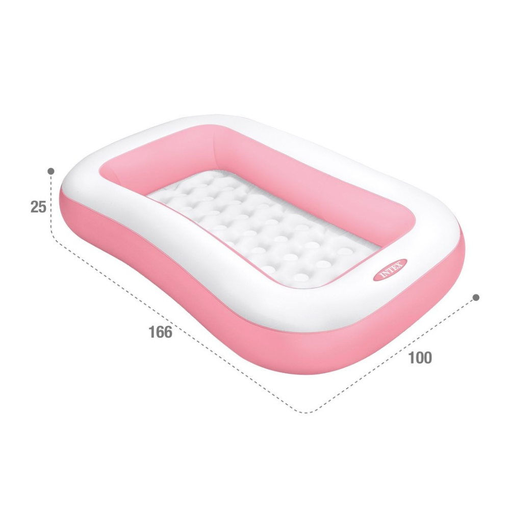 Piscina Bebé Inflable Intex Rectangular 166x100x25 Cm-2