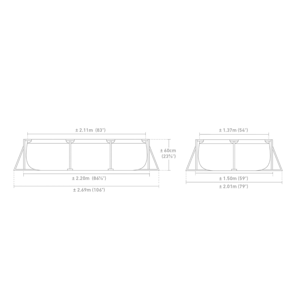 Piscina Estructural 220x150x60 Cm-6