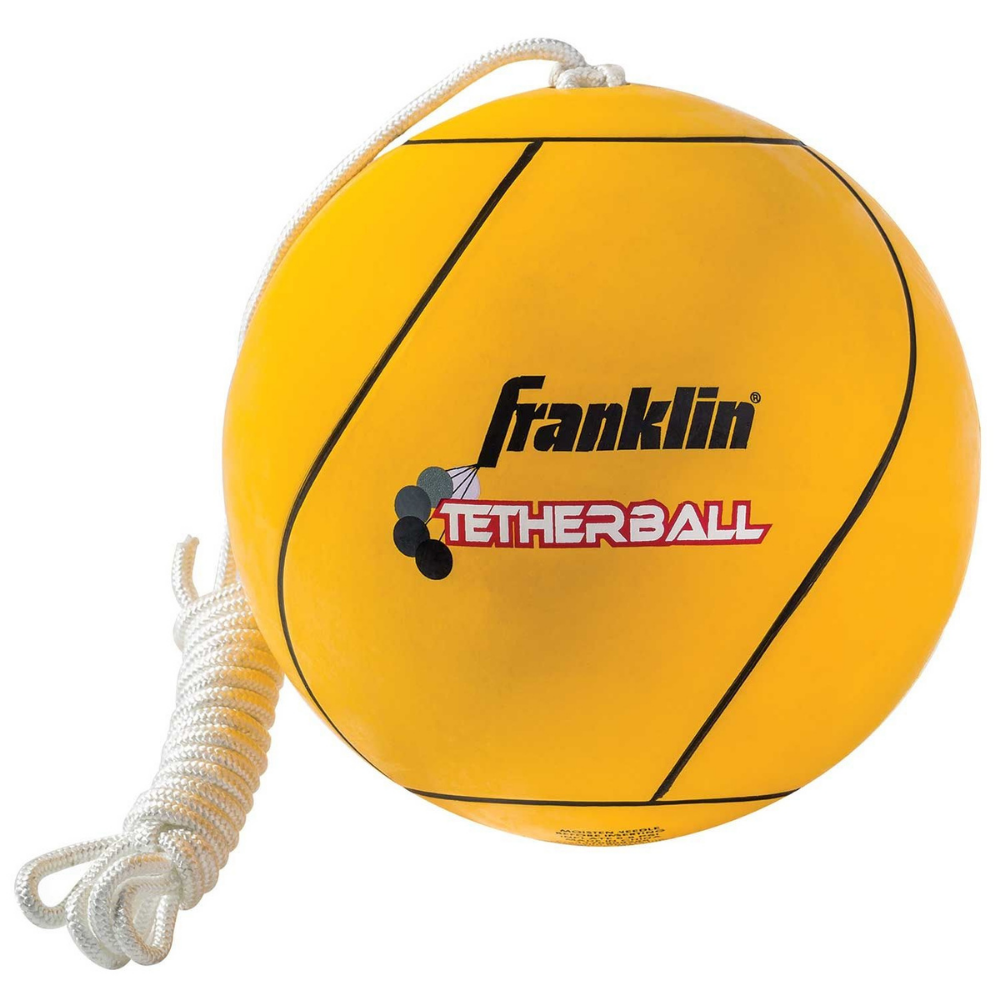 Balón Tetherball Franklin Sports 22 cm Amarillo Negro-0