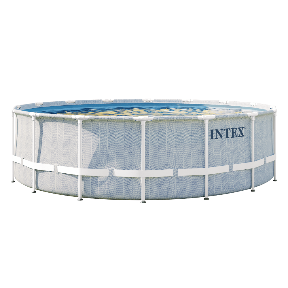 Piscina Estructural Intex Frame Set 488x122 Cm + Bomba + Escalera + Cobertor-0
