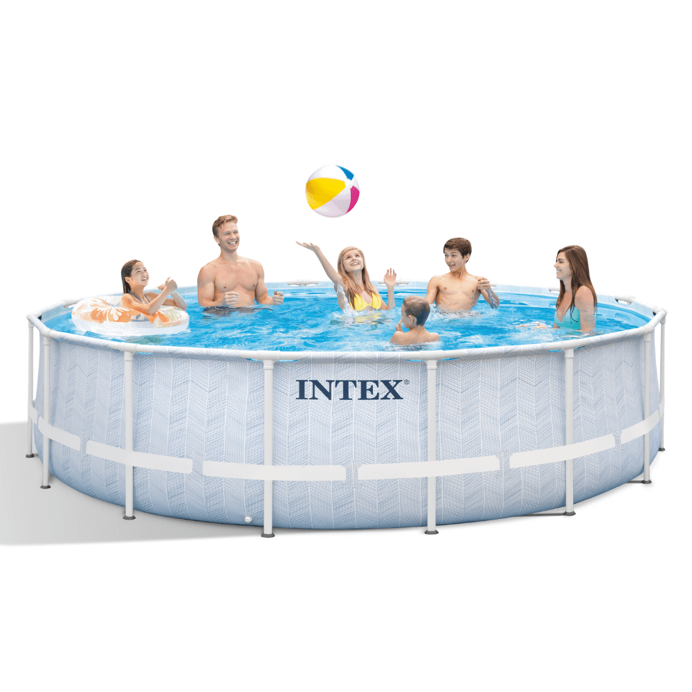 Piscina Estructural Intex Frame Set 488x122 Cm + Bomba + Escalera + Cobertor-3