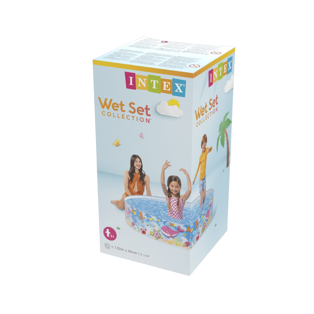 Piscina Rígida Intex Bubble Sea Snapset 152x25 cm-5