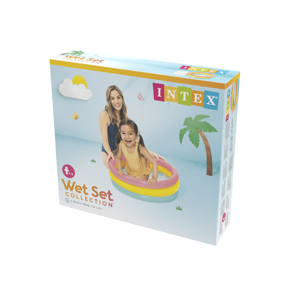 Piscina Bebé Inflable 61x22 Cm Sunset Glow-6